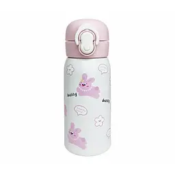 Дитячий термос-поїлка Mega Zayka MGZ-0334(Pink) рожевий, 350 мл