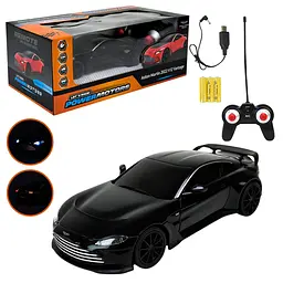 Радіокерована модель спортивного автомобіля Aston Martin 1:24 чорний (PM2412 BLACK)
