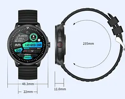 Смарт-годинник Senbono ZW45 Black (8686532b) - мініатюра 3