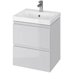 Тумба з умивальником Cersanit Moduo 50x35 сіра