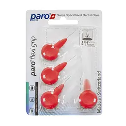 Міжзубні щітки Paro flexi grip xxx-тонкі, Ø 1.9 мм, червоні, 4 шт