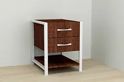 Тумба універсальна Ferrum-decor Вів'єн 2/1 50x41x40 білий ДСП Венге 16мм (FRD-106180)