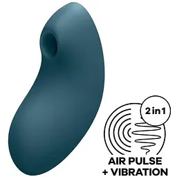 Вакуумний вібратор Satisfyer Vulva Lover 2 Синій - мініатюра 2