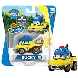 Колекційна машинка Roi Visual Робокар Бакі Die Cast металева жовта (MRT-0605) - мініатюра 2