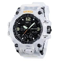 Наручний годинник чоловічий Skmei 1155 White, 1155BWT (12282)