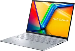 Ноутбук ASUS Vivobook 16X ASUS M3604YA-L2086 16' 4K OLED, AMD R7-7730U, 16GB, F1TB, UMA, NoOS, Сріблястий (90NB11A2-M003H0) - мініатюра 3