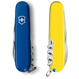 Ніж Victorinox Camper Ukraine 91мм 13функ син-жовт - мініатюра 5