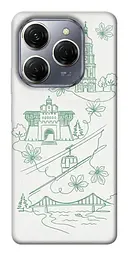 TPU чохол Demsky Heart of Kyiv для TECNO Spark 20 Pro