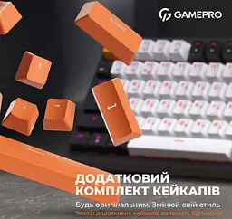 Механічна ігрова клавіатура GamePro MK-160 Red Switch Hot-Swap RGB Black-White - мініатюра 17