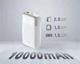 Акумулятор портативний літій-іонний D-Link Power Bank 10000мА*рік 18Вт 1xUSB-A, 1xUSB-C, білий - мініатюра 4