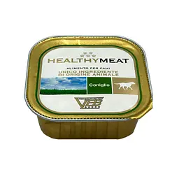 Монопротеїновий вологий корм для собак схильних до алергії Healthy Meat, з кроликом, 150 г