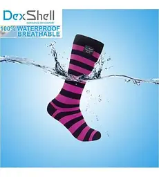 Високі водонепроникні шкарпетки Dexshell Longlite (Рожеві) S (36-38) - мініатюра 4