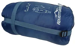 Спальний мішок-мумія Adventuridge +2°C 230 см Синій - мініатюра 4