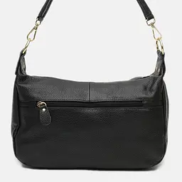 Жіноча шкіряна сумка Borsa Leather K1213-black - мініатюра 3