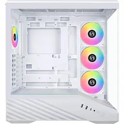 Корпус для ПК Lian Li V100R case with pre-installed four 120mm RGB PWM fan, White (G99.V100RW.01) - мініатюра 3