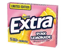 Жувальна гумка Extra Pink Lemonade Sugar Free Chewing Gum 15 стіків - мініатюра 2