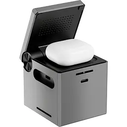 Бездротовий зарядний пристрій WiWU Wi-W030 3in1 Wireless Charger with MagSafe Black [121107] - мініатюра 3