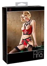 Комплект Abierta Fina Shelf Bra Set, 85C/L (червоний) - мініатюра 8