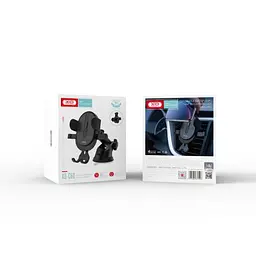 Автотримач XO C60 Suction cup outlet Car holder Чорний - мініатюра 2
