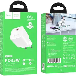 Мережевий зарядний пристрій Hoco N66 Ingenious PD35W White (6942007655231) [173057] - мініатюра 3