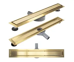 Трап для душу Rea Neox 60 Pro brushed gold 2в1 REA-G2701