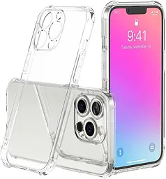Силіконовий протиударний чохол Case панель + скло 9Н на Iphone 15 Pro Max прозорий (3463223636) - мініатюра 2