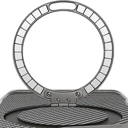 TPU+PC чохол Metal Buttons with MagSafe Carbon Ring для Apple iPhone 17 Pro (6.3) Сірий - мініатюра 2