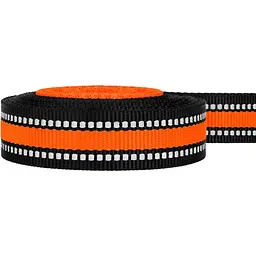 Повідець для собак BronzeDog Mesh, розмір М, 200х2 см, помаранчевий - мініатюра 5