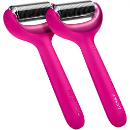 Електронний ролик для обличчя та тіла з мікроголками GESKE MicroNeedle Face & Body Roller 8 в 1 бузковий - мініатюра 2