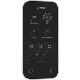 Панель керування охоронною системою Ajax KeyPad TouchScreen White (000034514) [162949] - мініатюра 2