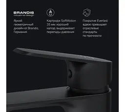 Змішувач для умивальника AM.PM Func одноважільний black matt F8F02122 - мініатюра 5