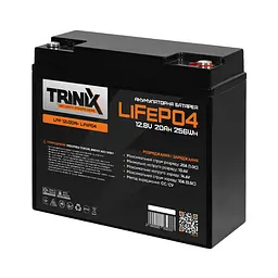 Акумуляторна батарея літій-залізо-фосфатна 12.8В 20А*год Trinix LFP 12V20Ah LiFePO4 (44-00093)