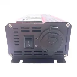 Автомобільний інвертор Solar Power Inverter 017 модифікована синусоїда Red 2 розетки 4 USB екран прикурювач з 12V на 220V 1000W (11060) - мініатюра 2