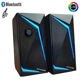 Колонки комп’ютерні GT-Speaker 2, чорні, з підсвіткою та Bluetooth, акустична система для ПК - мініатюра 2