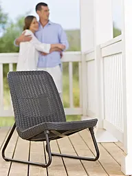 Комплект садових меблів Keter Rio Patio Set графіт - мініатюра 8