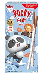 Японські палички Pocky Biscuit Sticks з молочно-шоколадним кремом та крихтами печива 35г