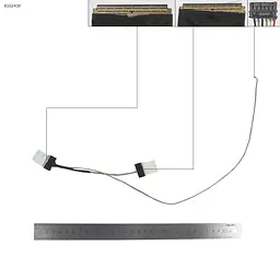 Шлейф матриці для Asus A555 F554 F555 K555 R556 X554 X555 series, (LVDS 40pin, 1422-01VJ0AS, 1422-01V20AS, 14005-01490100)
