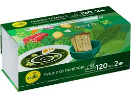 Рушник паперовий ECOLO 120рул Ecolo V-складання аркуш