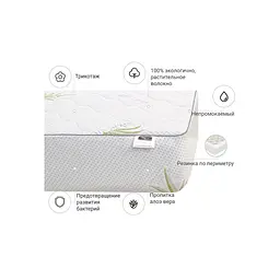 Наматрацник MirSon №1022 Alberto Cotton Aloe Vera 90х200 см (2200001499645) - мініатюра 4