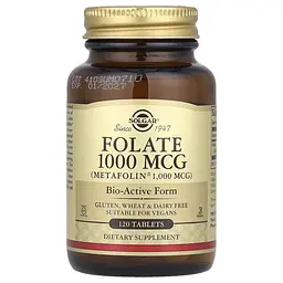 Фолат (Метафолін) Folat 1000 мкг DFE - 120 таблеток