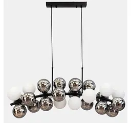 Підвісна люстра Artlight LQ7073-24 на 8 ламп G9 з білими та графітовими плафонами - мініатюра 2