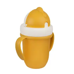 Кружка з силіконовою трубочкою Canpol babies Matte Pastels 210 мл жовтий - мініатюра 3