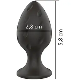 Анальний силіконовий плаг Boss Of Toys Boss Series - silicone Anal Plug S 2,8 cm, BS7800019, Чорний - мініатюра 6