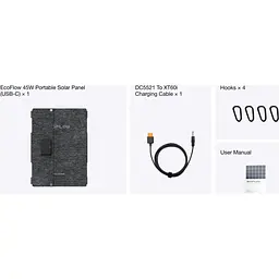 Портативна сонячна панель EcoFlow 45W Solar Panel (EFSOLAR45-TYPE-C) [120595] - мініатюра 6