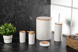 Набір для ванної кімнати Violet House 5 в 1 White Round (0223 White ROUND д/ванной 5 в 1) - мініатюра 2