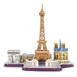 Пазл Cubic Fun City line Paris (MC254h) - мініатюра 2