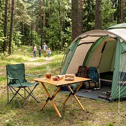 Складаний кемпінговий столик MultiGarden Kemp 60х60 см. з сумкою-чохлом - мініатюра 4