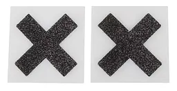 Наклейки на соски Cottelli Collection Nipple Sticker X чорний - мініатюра 3