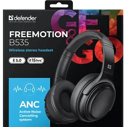 Гарнітура Defender FreeMotion B535 Bluetooth+35 мм ANC Black - мініатюра 7