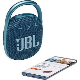 Портативна акустика JBL Clip 4 Eco Blue [JBLCLIP4ECOBLU] [86214] - мініатюра 7
